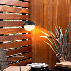 Lámpara colgante de jardín y exterior