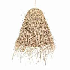 Lámpara colgante de mimbre 