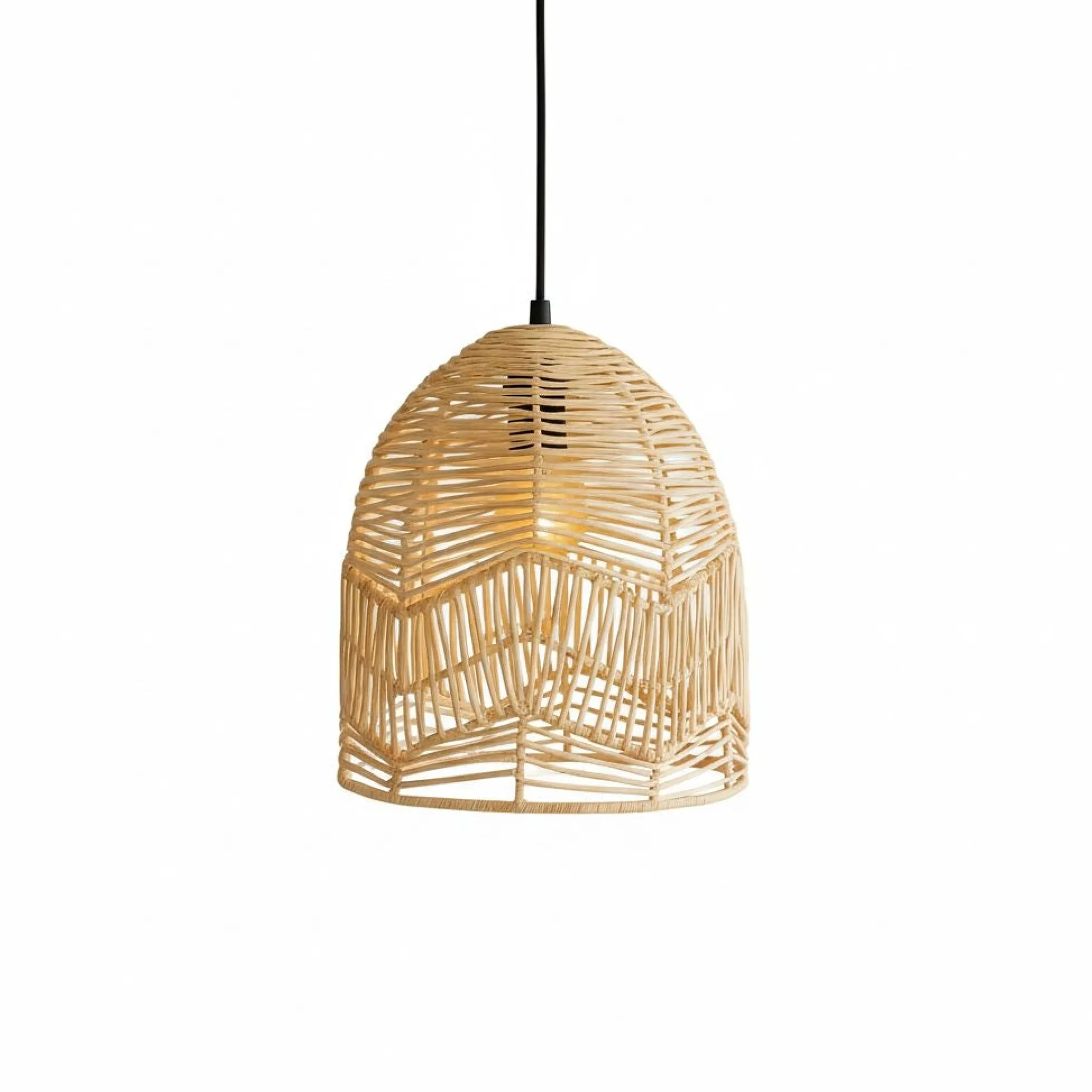 Lámpara colgante de mimbre "NORMA" - Ø35cm - E27
