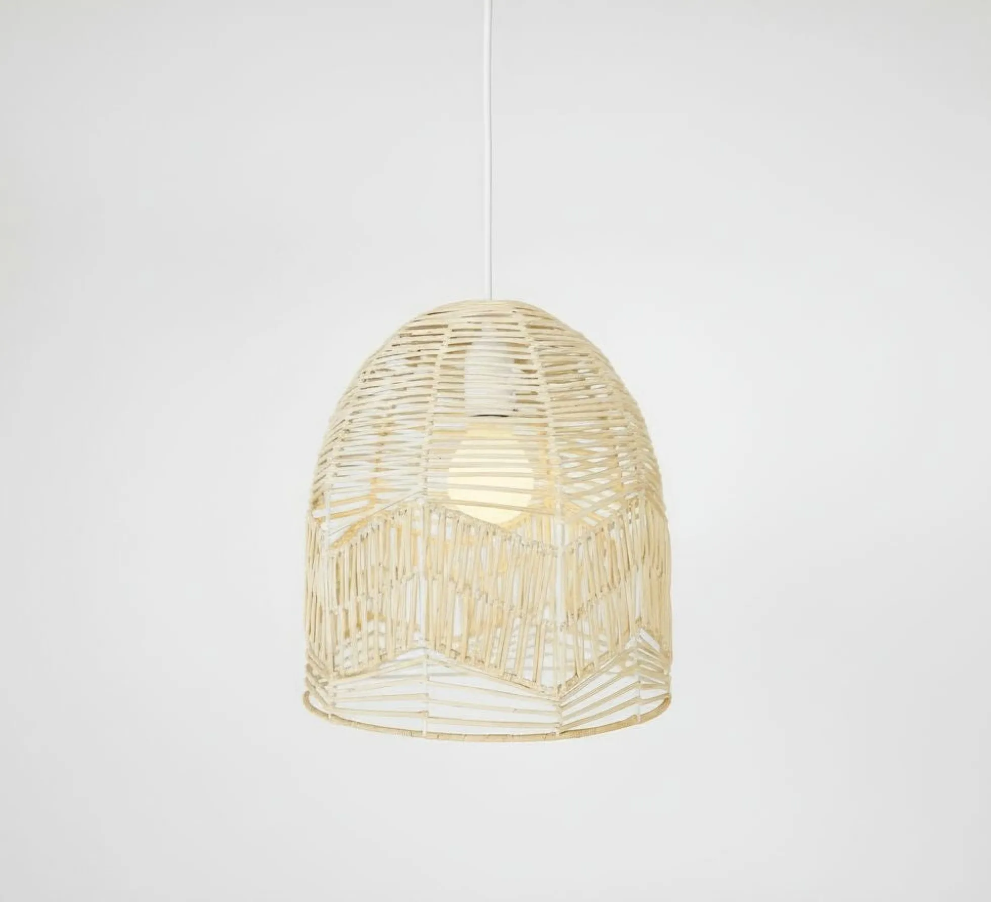 Lámpara colgante de mimbre "NORMA" - Ø45cm - E27