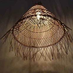 Lámpara colgante de mimbre "Willow"