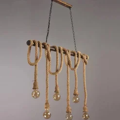 Lámpara colgante de tubería