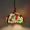 Lámpara colgante inspiración "Tiffany" con mosaico frutal en cristal