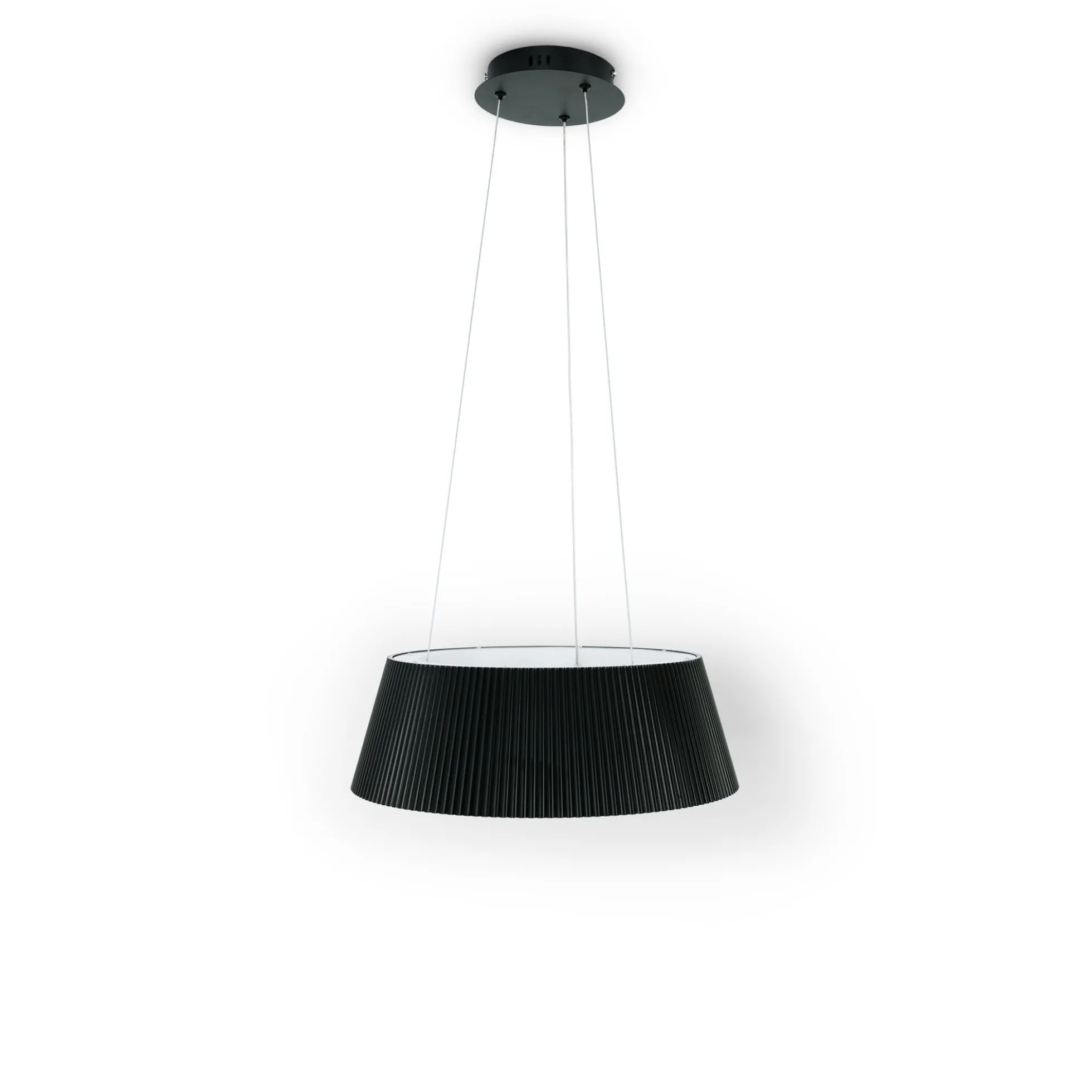 Lámpara colgante LED CCT 24W - Efecto madera - ø46cm