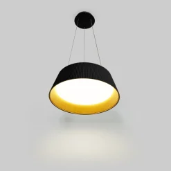 Lámpara colgante LED CCT 24W - Efecto madera - ø46cm