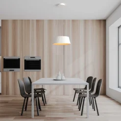 Lámpara colgante LED CCT 24W - Efecto madera - ø46cm