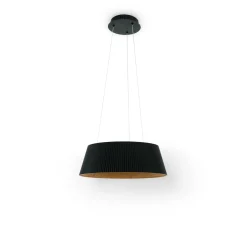 Lámpara colgante LED CCT 24W - Efecto madera - ø46cm