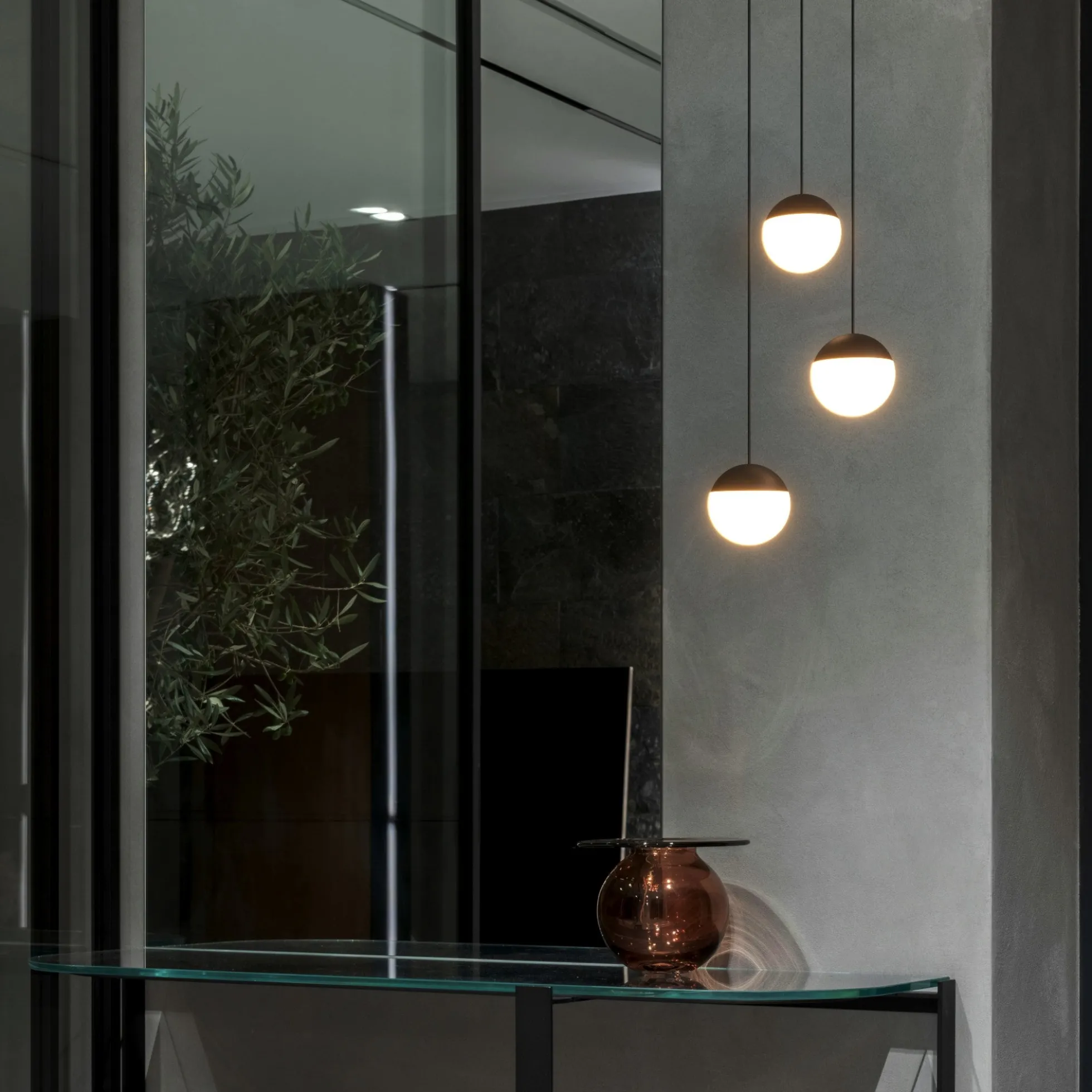 Lámpara colgante LED esférica "ASTRO" - 9W - Luz cálida
