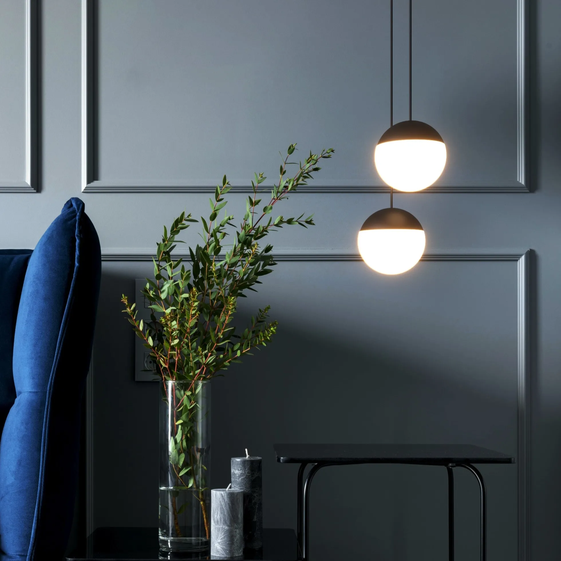 Lámpara colgante LED esférica "ASTRO" - 9W - Luz cálida