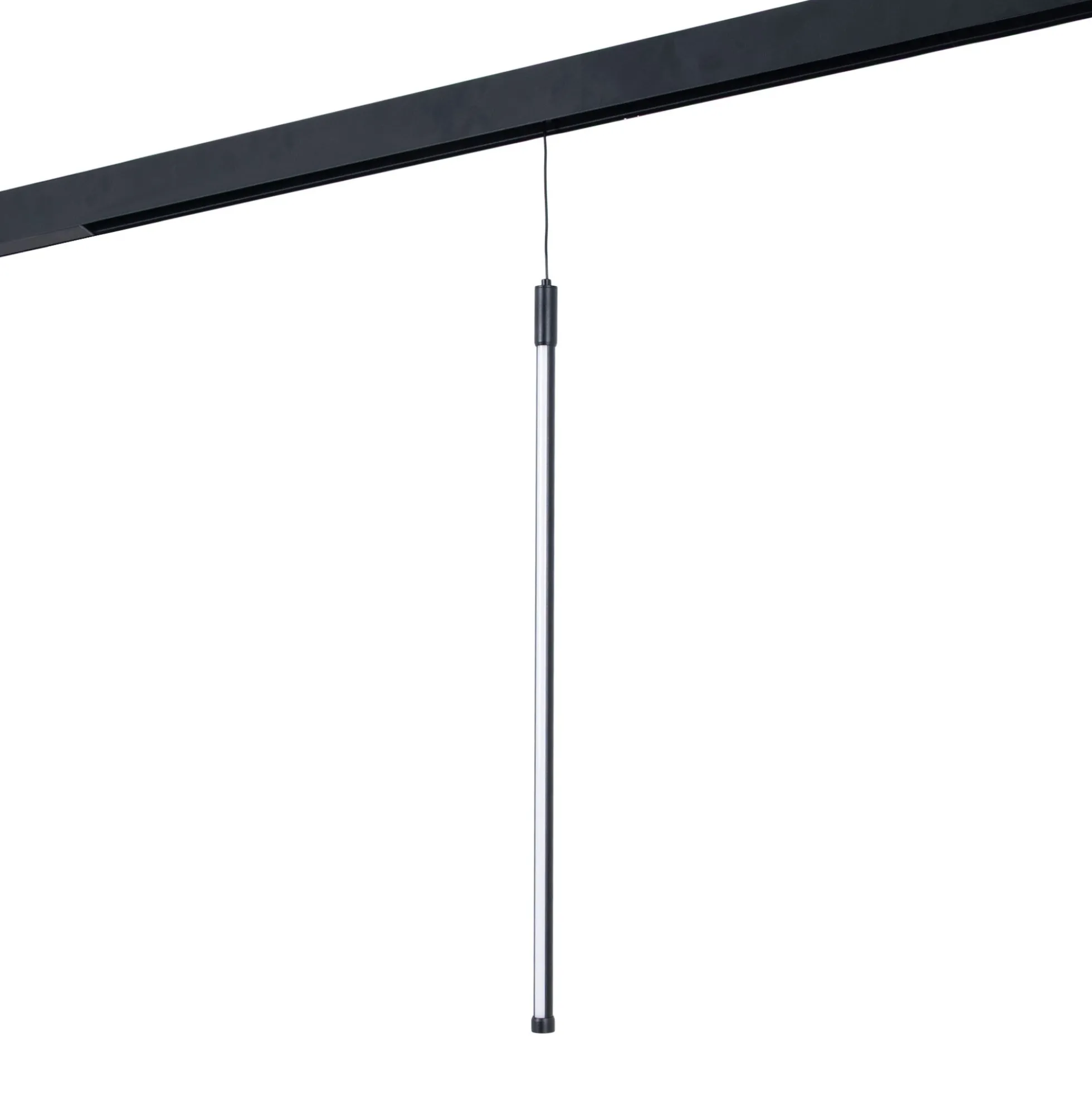 Lámpara colgante LED vertical para carril magnético - 48V - 12W - 2800K - Negra