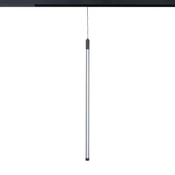 Lámpara colgante LED vertical para carril magnético - 48V - 12W - 2800K - Negra