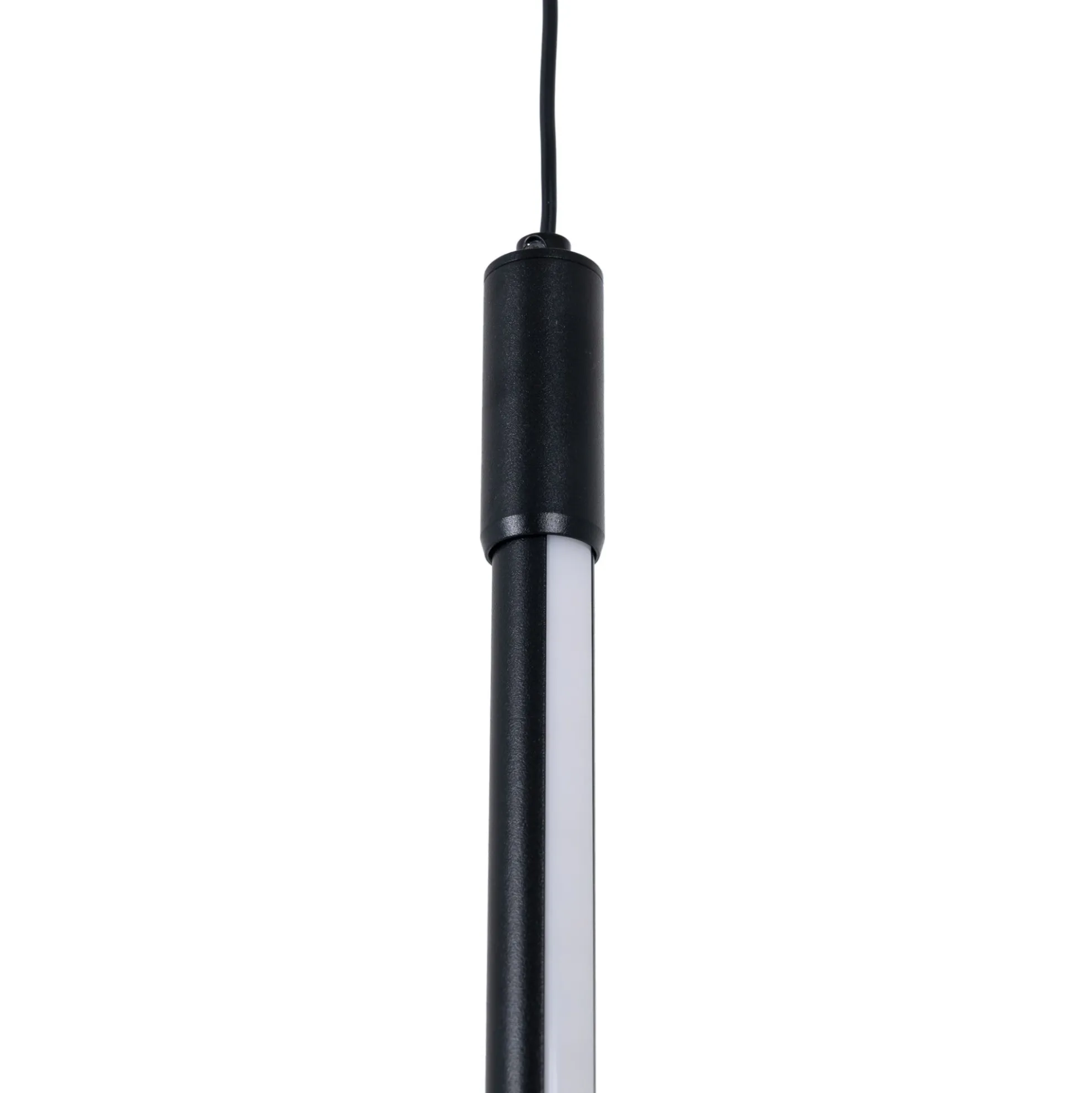 Lámpara colgante LED vertical para carril magnético - 48V - 12W - 2800K - Negra