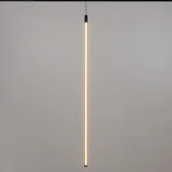 Lámpara colgante LED vertical para carril magnético - 48V - 18W - 2800K - Negra