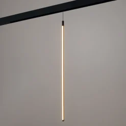 Lámpara colgante LED vertical para carril magnético - 48V - 18W - 2800K - Negra