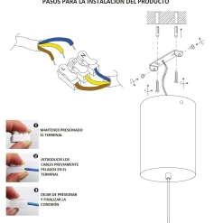 Lámpara colgante lineal