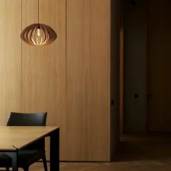Lámpara colgante madera "Pili" - Ø 48cm - 1 x E27