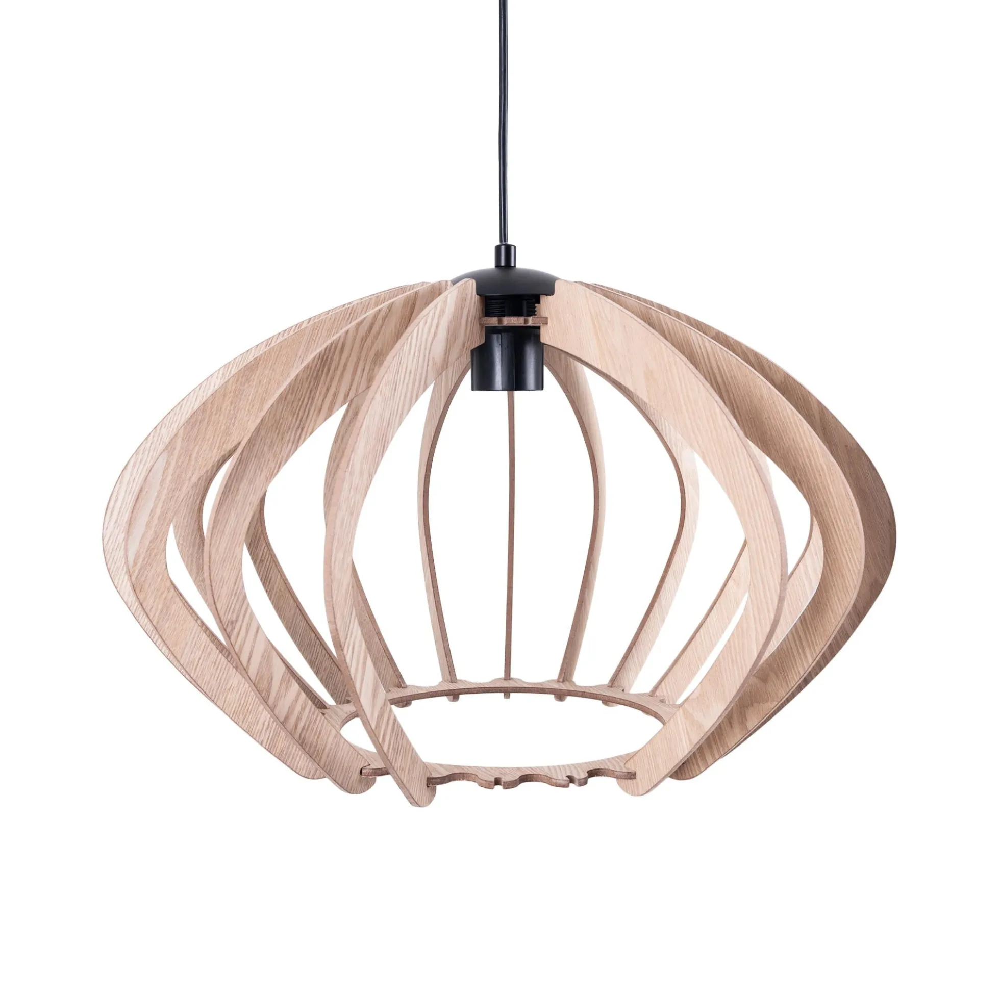Lámpara colgante madera "Pili" - Ø 48cm - 1 x E27