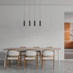 Lámpara colgante minimalista cuádruple 