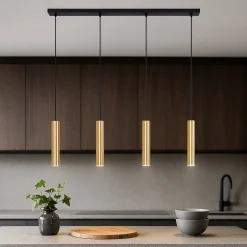 Lámpara colgante minimalista cuádruple 