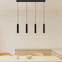 Lámpara colgante minimalista cuádruple 
