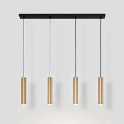 Lámpara colgante minimalista cuádruple 