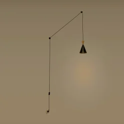 Lámpara colgante nórdica con cable y enchufe 