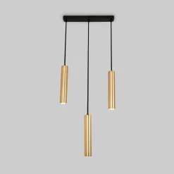 Lámpara colgante triple minimalista