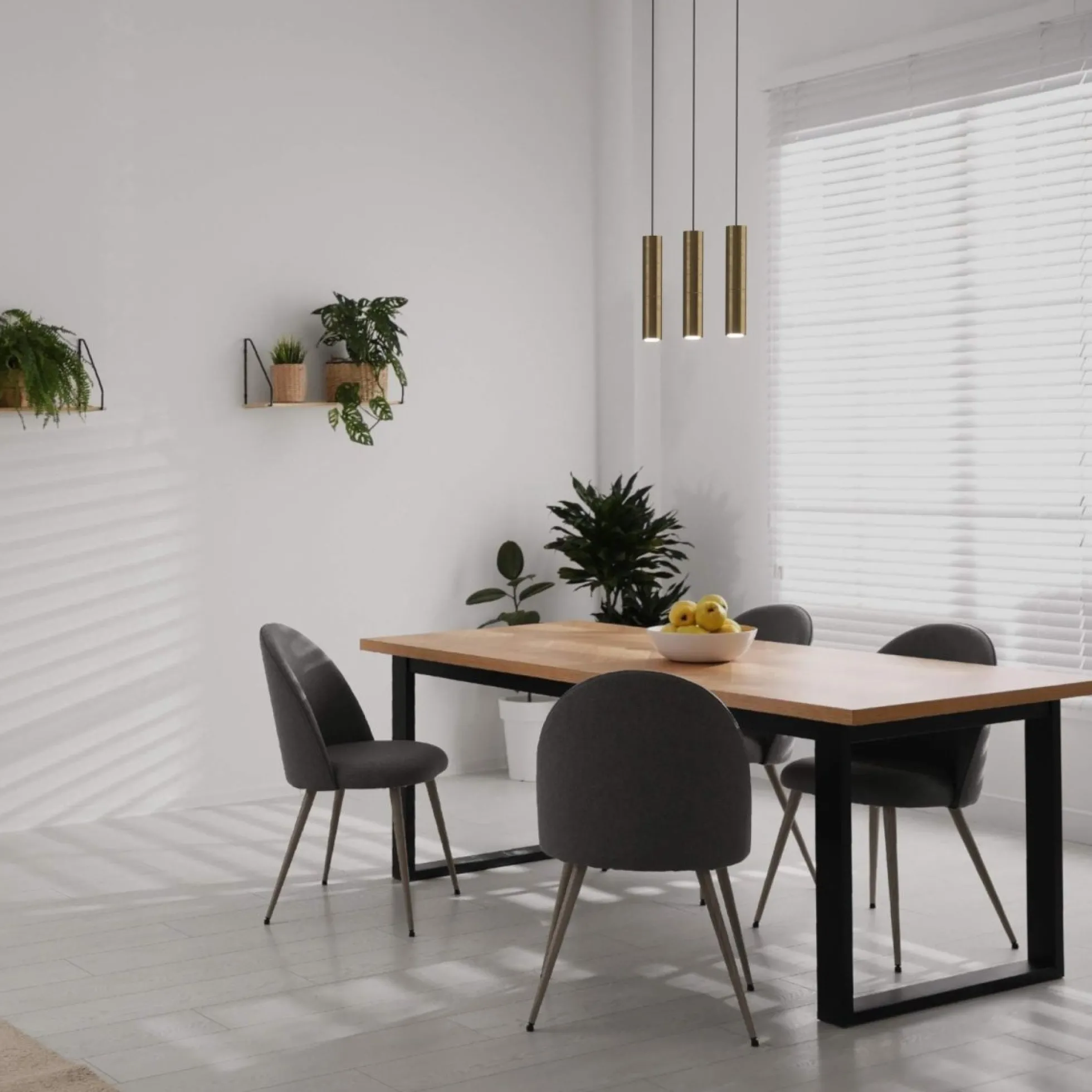 Lámpara colgante triple minimalista "Bila 3" - GU10