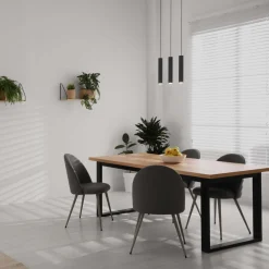 Lámpara colgante triple minimalista