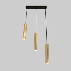 Lámpara colgante triple minimalista
