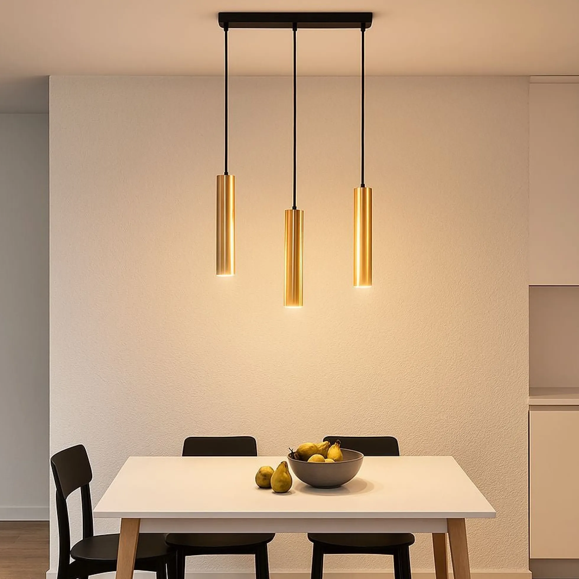 Lámpara colgante triple minimalista "Bila 3" - GU10