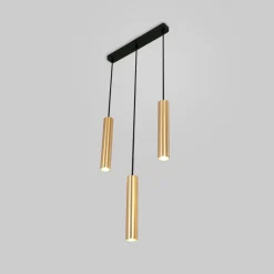 Lámpara colgante triple minimalista