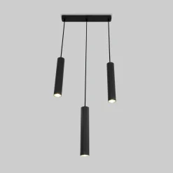 Lámpara colgante triple minimalista