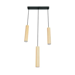 Lámpara colgante triple minimalista