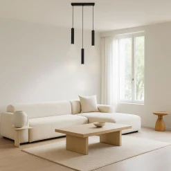 Lámpara colgante triple minimalista