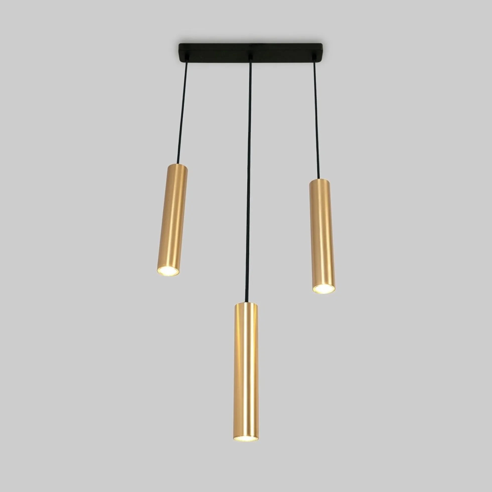Lámpara colgante triple minimalista "Bila 3" - GU10