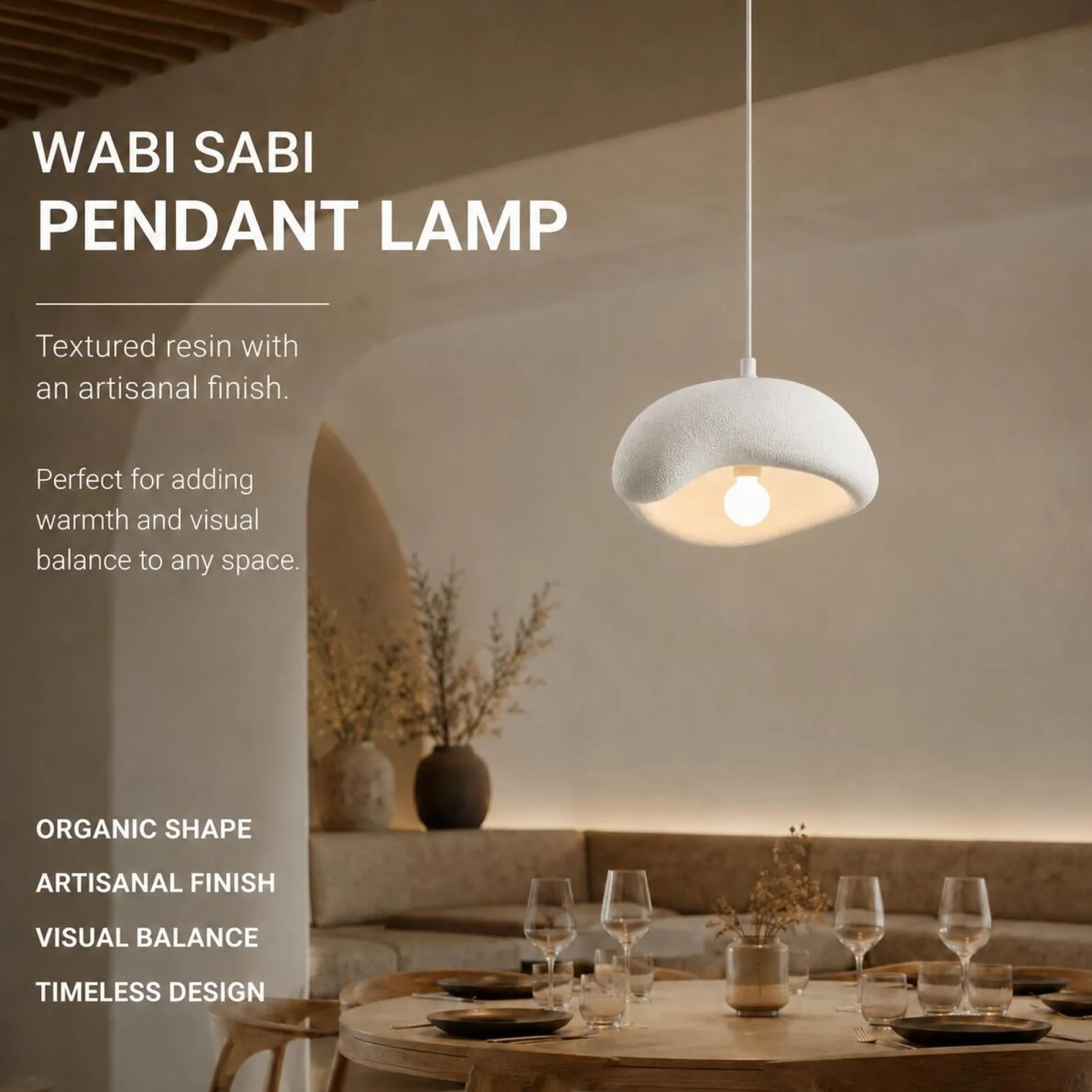Lámpara colgante "Wabi Sabi 014" - E27 - 40cm
