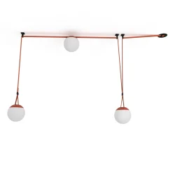 Lámpara configurable "Axia 6" - KIT 3 lámparas bola 12W + cinta textil eléctrica + accesorios