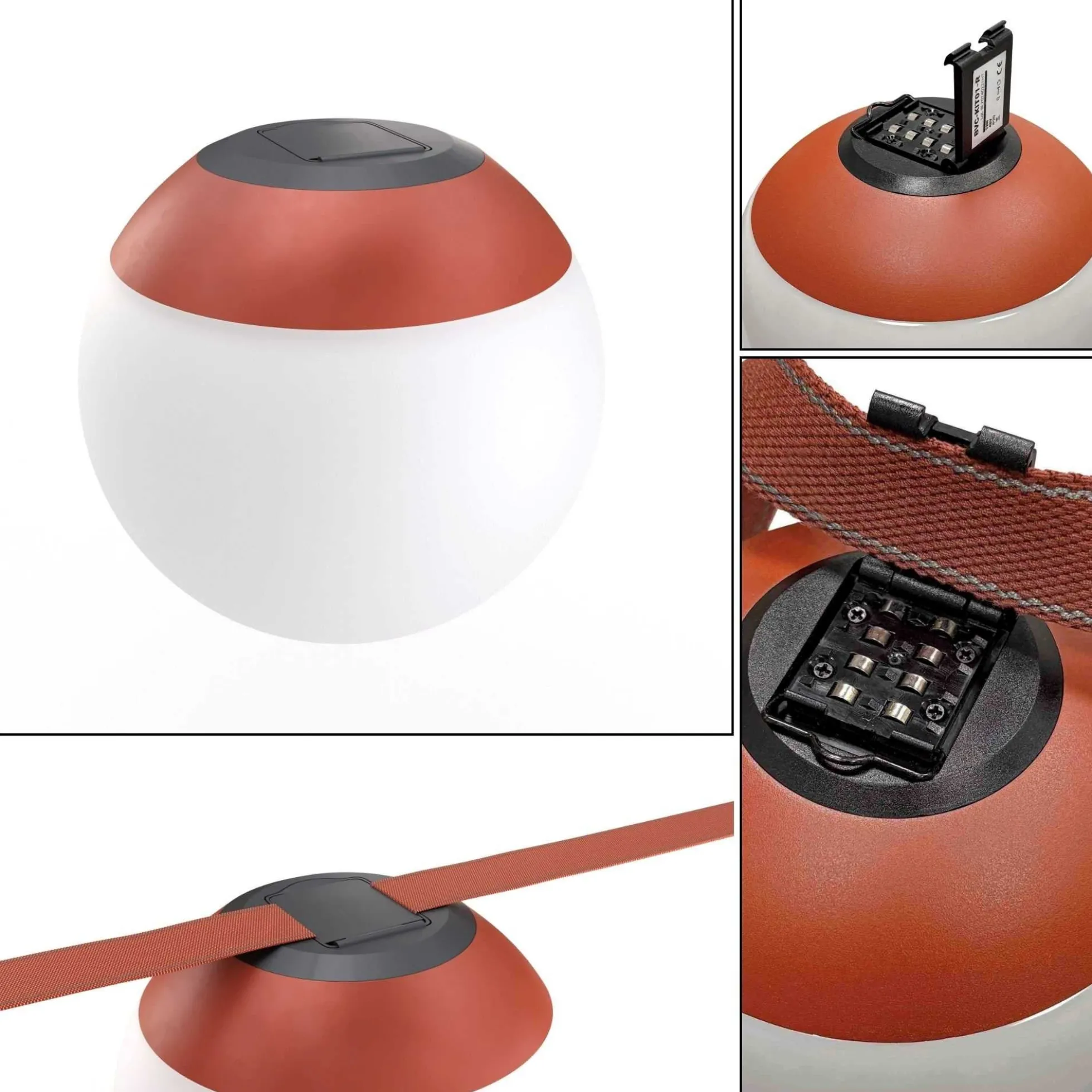 Lámpara configurable "Axia 4" - KIT lámpara bola 12W + cinta textil eléctrica + accesorios