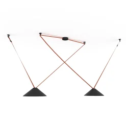 Lámpara cono configurable "Axia 2" - KIT 2 lámparas plato 12W + cinta textil eléctrica + accesorios