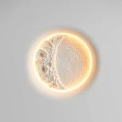 Lámpara de escayola trimless en forma de luna 