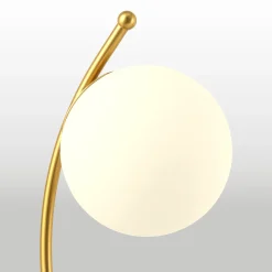 Lámpara de mesa bola cristal 