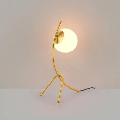 Lámpara de mesa bola cristal 
