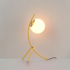 Lámpara de mesa bola cristal 