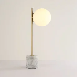 Lámpara de mesa bola cristal 