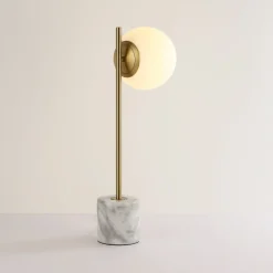 Lámpara de mesa bola cristal 
