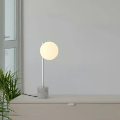 Lámpara de mesa bola cristal 