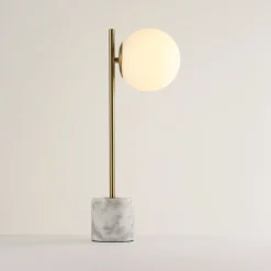 Lámpara de mesa bola cristal 
