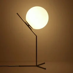 Lámpara de mesa bola cristal