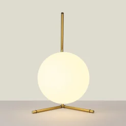 Lámpara de mesa bola cristal